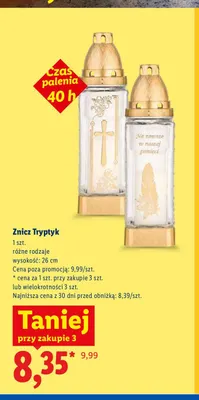 Znicz Tryptyk promocja w Lidl