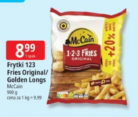 Frytki 123 Fries Original/Golden Longs McCain promocja w Leclerc