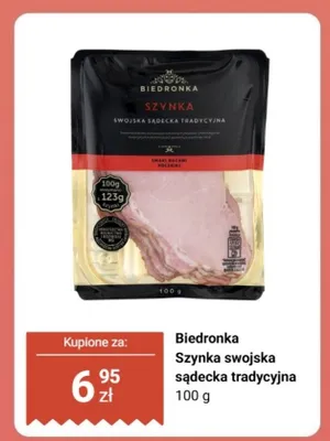 Szynka swojska sądecka tradycyjna Biedronka promocja w Biedronka