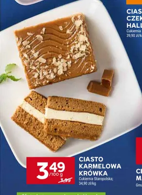 Ciasto Karmelowa Krówka Cukiernia Staropolska promocja w Stokrotka