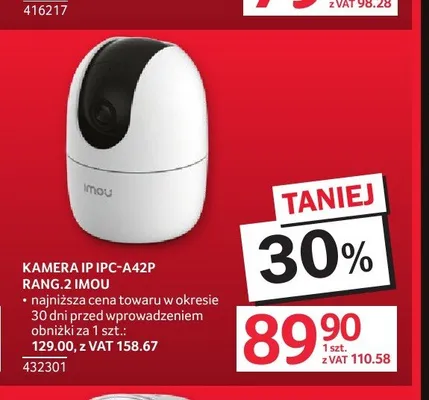Kamera IP IPC-A42P Rang.2 IMOU promocja w Selgros
