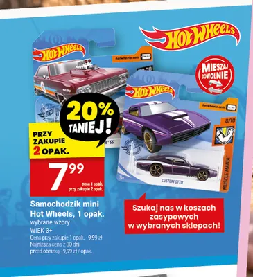 Samochodzik mini Hot Wheels promocja w Twój Market