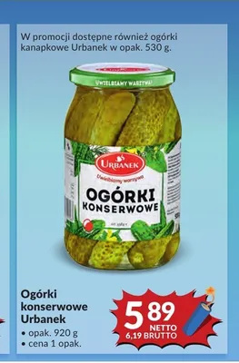 Ogórki konserwowe Urbanek promocja w Makro