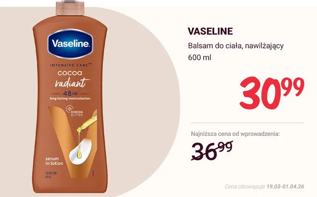 Balsam do ciała, nawilżający promocja w Rossmann
