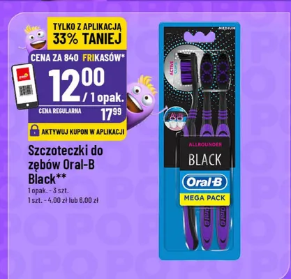 Szczoteczki do zębów Oral-B Black promocja w POLOmarket