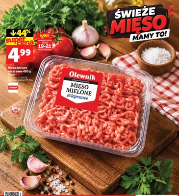 Mięso mielone wieprzowe Olewnik promocja w TOPAZ