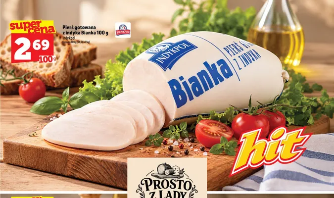 Pierś gotowana z indyka Bianka Indykpol promocja w TOPAZ