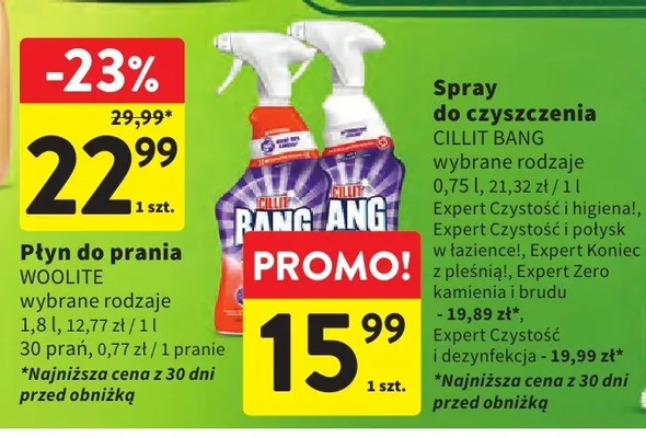 Spray do czyszczenia wybrane rodzaje Expert Czystość Original, Expert Czystość i polysk i Nadzieja, Expert Koniec z pleśnią, Expert Zero kamienia i brudu promocja w Intermarche