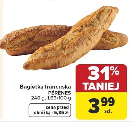 Bagietka francuska promocja w Carrefour Market