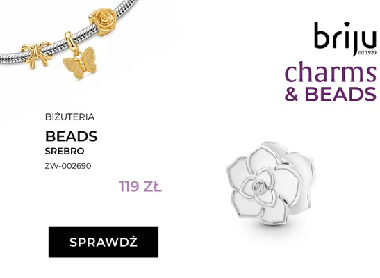 Zawieszka Beads Briju srebro promocja w Briju