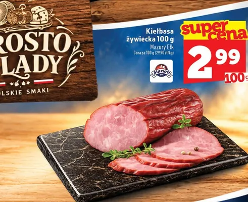 Kiełbasa żywiecka Mazury Ełk promocja w TOPAZ