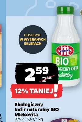 Ekologiczny kefir naturalny BIO Mlekovita promocja w Netto
