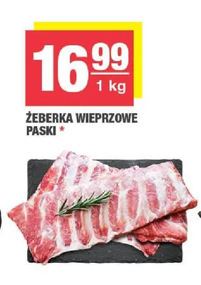 Żeberka wieprzowe paski promocja w SPAR