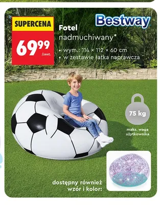 Fotel nadmuchiwany Bestway promocja w Biedronka