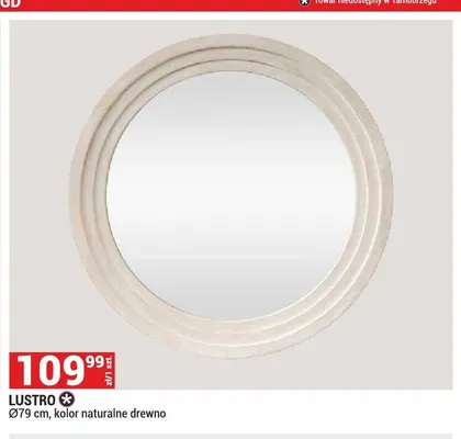 Lustro Ø79 cm promocja w Merkury Market