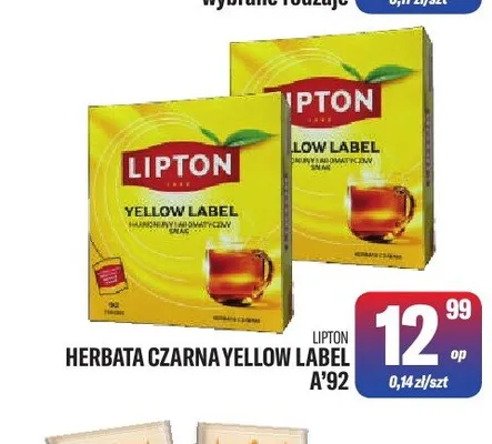Herbata czarna Lipton Yellow Label promocja w Tomi Markt