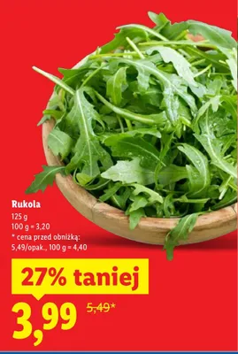 Rukola promocja w Lidl