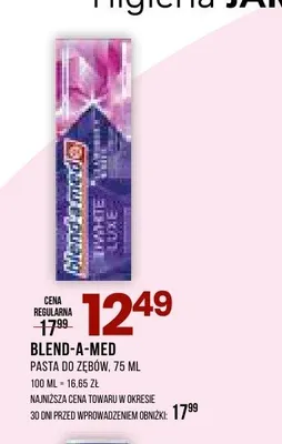 Pasta do zębów Blend-a-med promocja w Drogerie Natura