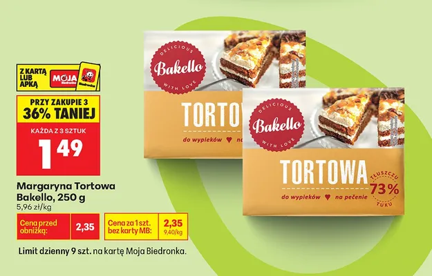 Margaryna Tortowa promocja w Biedronka