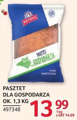 Pasztet dla gospodarza Indykpol ok. 1,3kg promocja w Selgros