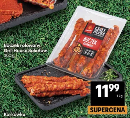 Boczek rolowany Sokołów Grill House promocja w Delikatesy Centrum
