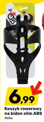Koszyk rowerowy na bidon slim ABS promocja w Bricomarche