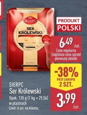 Ser Królewski Sierpc promocja w Aldi