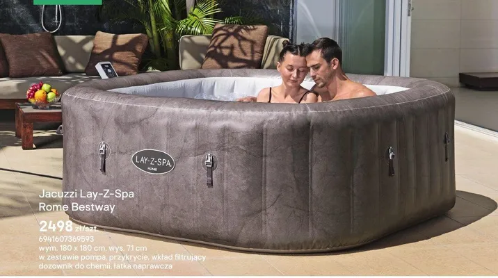 Jacuzzi Lay-Z-Spa Rome promocja w Castorama