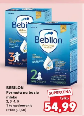 Formuła na bazie mleka Bebilon Advance 2 promocja w Kaufland