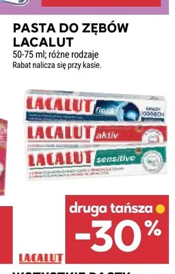 Pasta do zębów Lacalut Sensitive promocja w Stokrotka