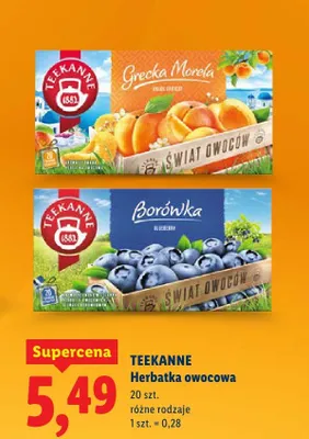 Herbatka owocowa Grecka Morela promocja w Lidl