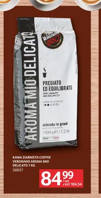 Kawa ziarnista Coffee Vergnano Aroma Mio Delicato promocja w Selgros