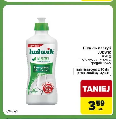Płyn do naczyń grejpfrutowy Ludwik promocja w Carrefour Express