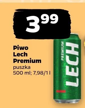Piwo Lech Premium promocja w Netto