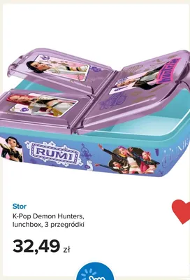 Lunchbox K-Pop Demon Hunters Stor 3 przegródki promocja w Smyk