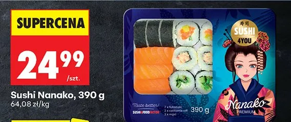 Zestaw sushi Nanako Sushi4You promocja w Biedronka