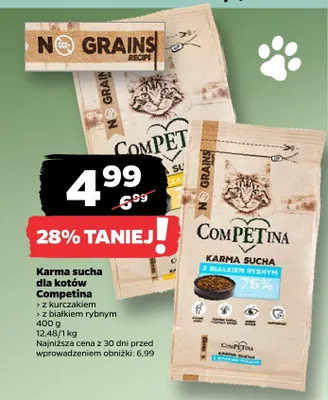 Karma sucha dla kotów z kurczakiem z białkiem rybnym promocja w Netto