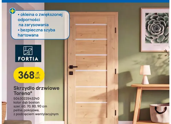 Skrzydło drzwiowe Toreno Fortia promocja w Castorama