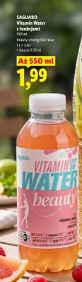 Napój Saguaro Vitamin Water Relax promocja w Lidl