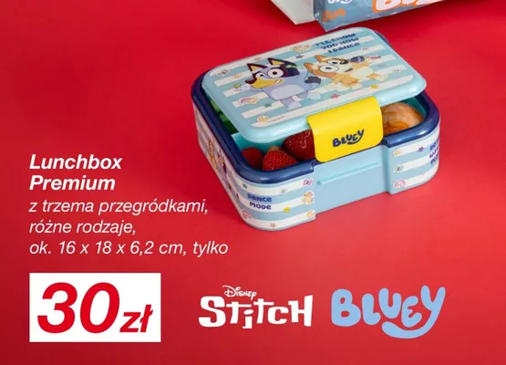 Lunchbox Premium z trzema przegródkami promocja w KiK