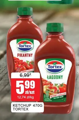 Ketchup pikantny Tortex promocja w Bingo