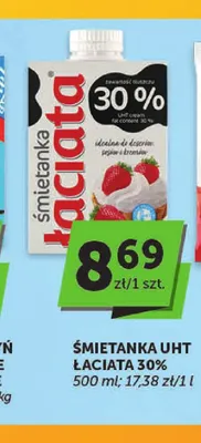 Śmietanka UHT Łaciata 30% promocja w ABC