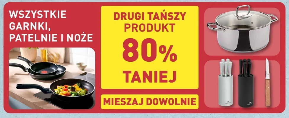 Garnki, patelnie i noże promocja w Aldi