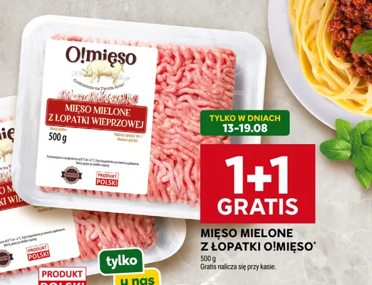 Mięso mielone z łopatki wieprzowej O!Mięso promocja w Stokrotka