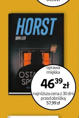 Książka Ostatni sprawiedliwy Jørn Lier Horst promocja w Empik