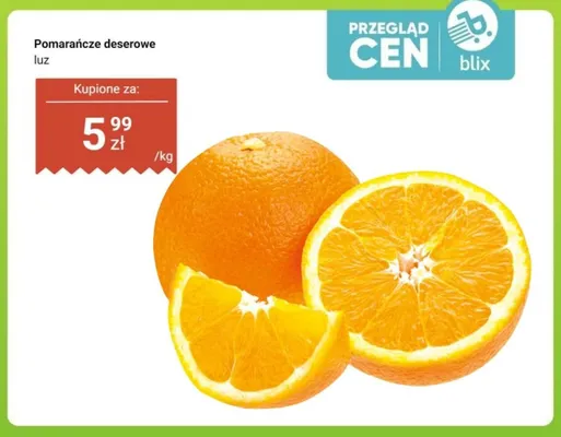 Pomarańcze deserowe luz promocja w Biedronka
