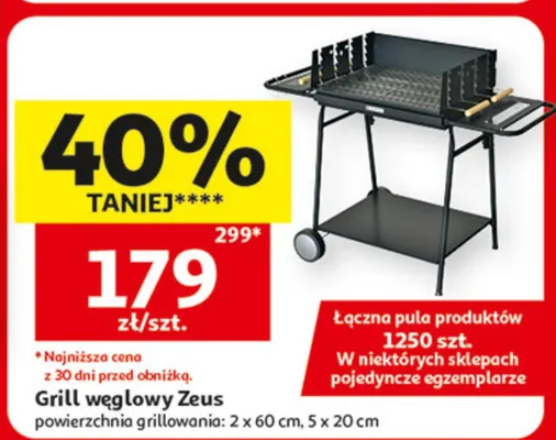 Grill węglowy promocja w Auchan