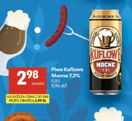 Piwo Kuflowe Mocne 7,2% promocja w Delikatesy Centrum