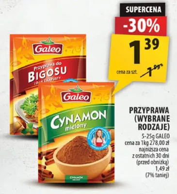 Przyprawa (wybrane rodzaje) promocja w Arhelan