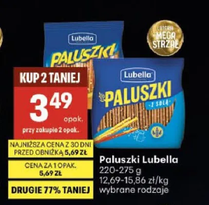 Paluszki Lubella promocja w Delikatesy Centrum